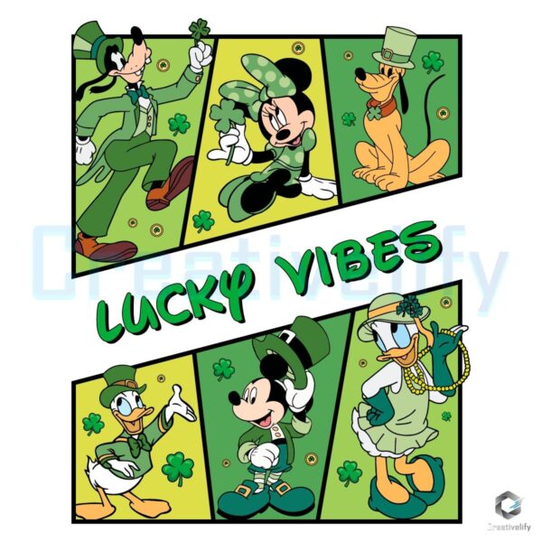 Disney Friends Collage PNG Spread the Lucky Vibes