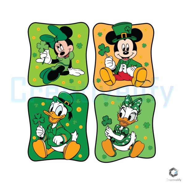 Disney Friends St Patricks Day Collage PNG Magic