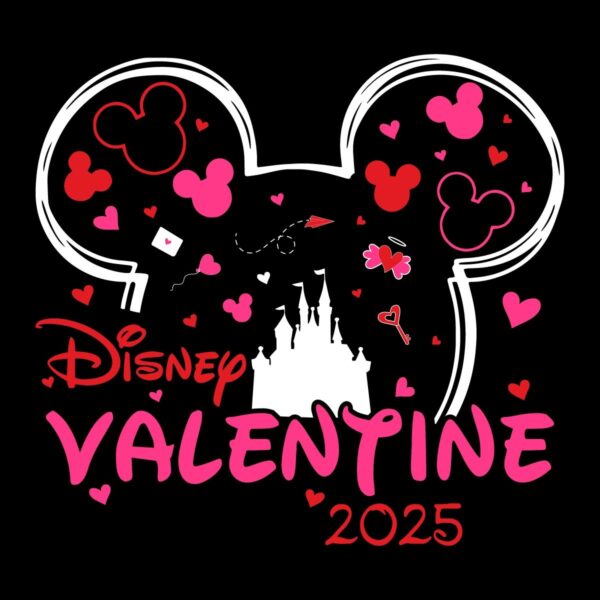 Disney Valentine 2025 Mickey Head SVG PNG Design