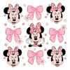 Disney Valentine Minnie SVG with Adorable Pink Bow