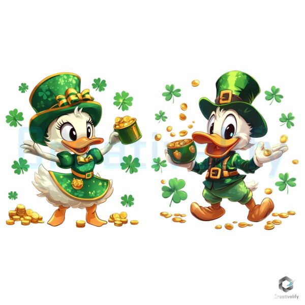 Donald Daisy Duck St Patricks Day Disney PNG Magic