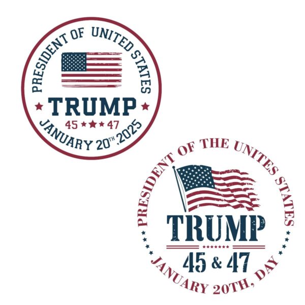 Donald Trump 45th 47th US President PNG Design