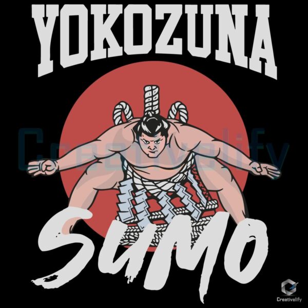 Epic Japanese Yokozuna Sumo SVG Design