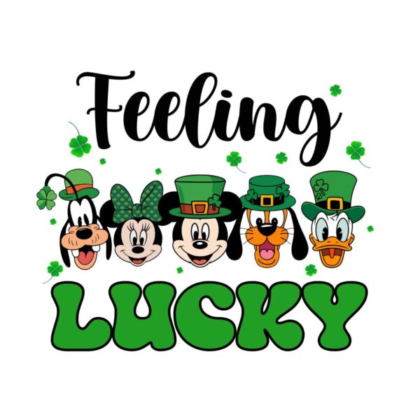 Feeling Lucky with Disney Mickey Friends SVG PNG Magic