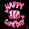 Game Day Love Cincinnati Bengals Valentines SVG Design