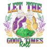 Glitter King Cake Coquette PNG Let the Good Times Roll