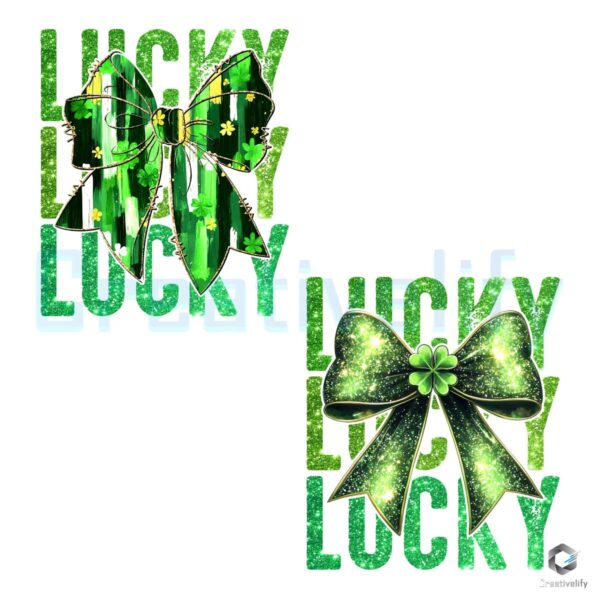 Glitter Lucky Club St Patricks Day PNG Design