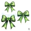 Glittery Coquette Bow PNG for St Patricks Day Flair