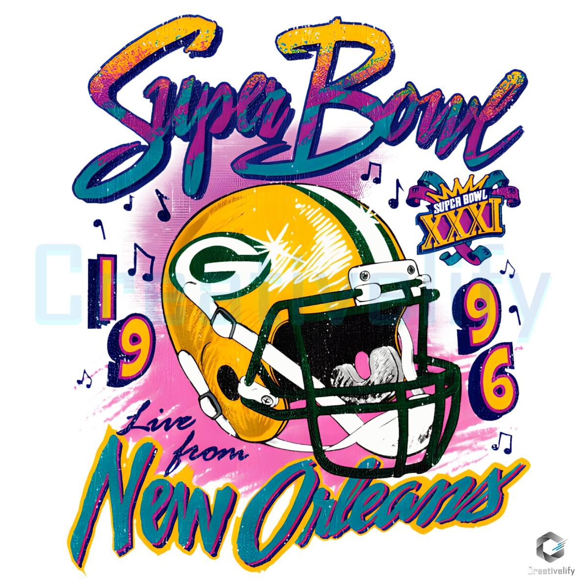 Green Bay Packers 1996 Super Bowl Champs New Orleans PNG Green Bay Packers 1996 Super Bowl Champs New Orleans PNG