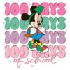 Happy 100 Days of School SVG Little Girl Minnie Design