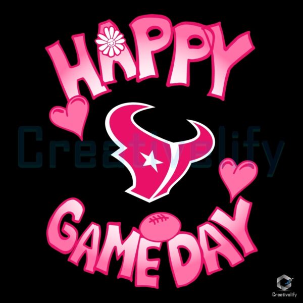 Happy Gameday Houston Texans Valentines SVG Design