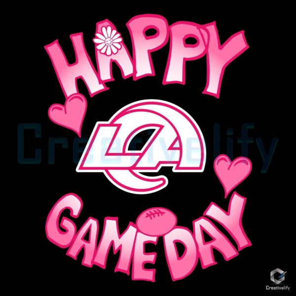 Happy Gameday SVG Valentines Love for Los Angeles Rams