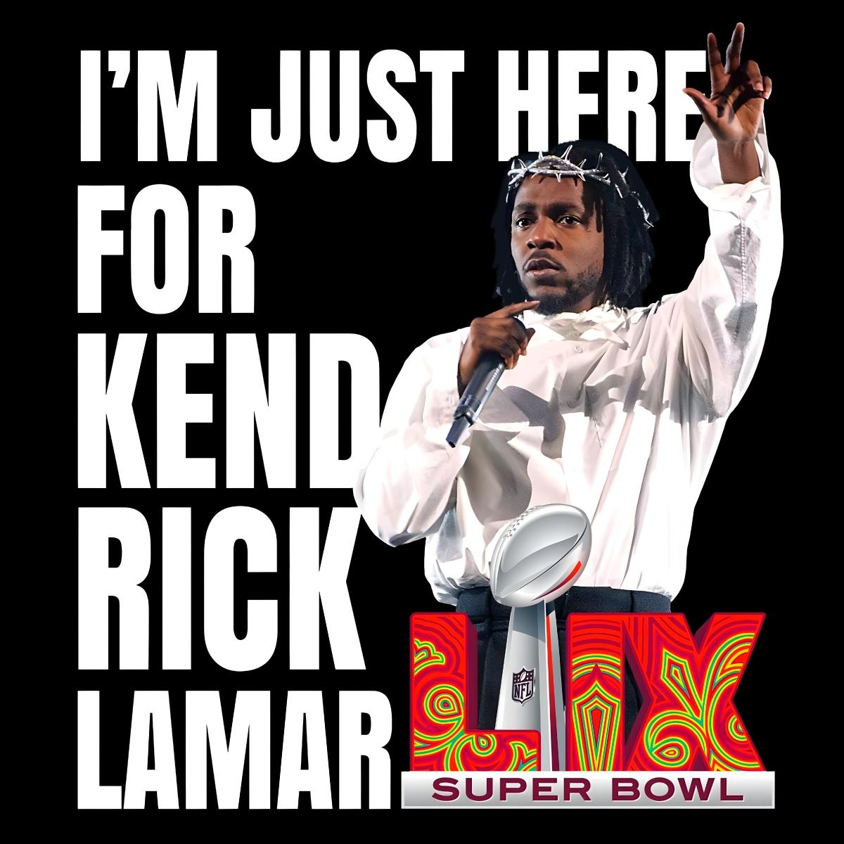 Here For Kendrick Lamars 2025 Super Bowl Halftime Show Svgpng