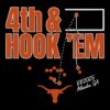 Hook Em Texas Longhorns Football 4th Down SVG Design