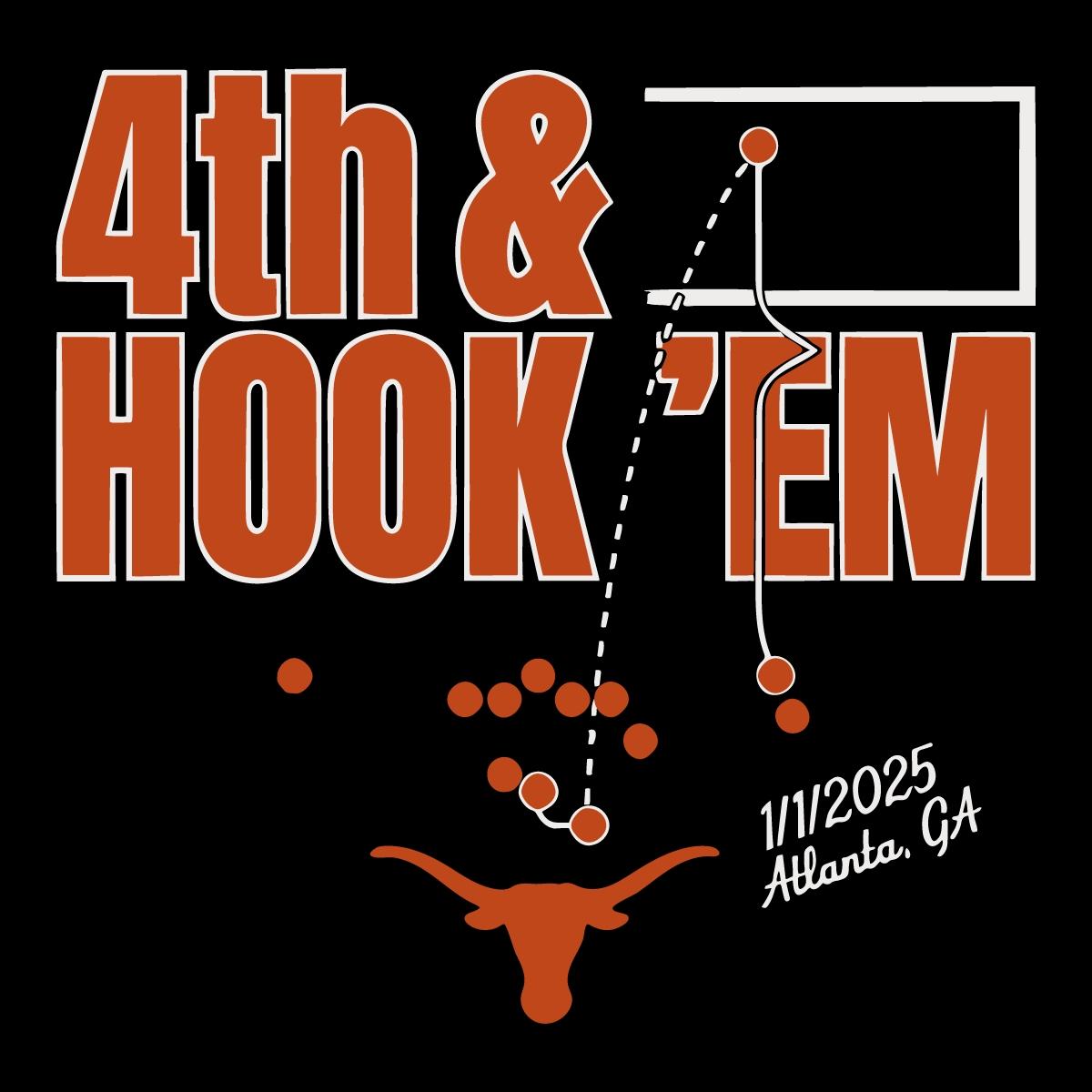 Hook Em Texas Longhorns Football 4th Down Svg Design - Creativelify