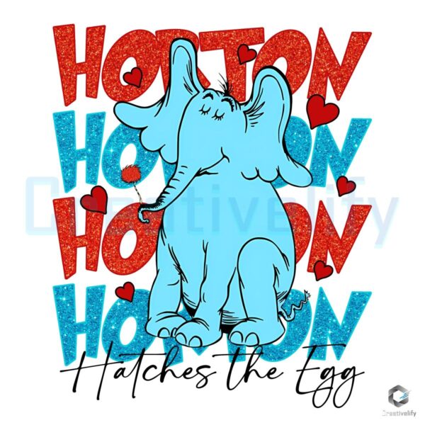 Horton the Elephant Hatches the Egg Dr Seuss PNG Art