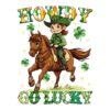 Howdy Cowgirl Luck Shamrock Charm PNG