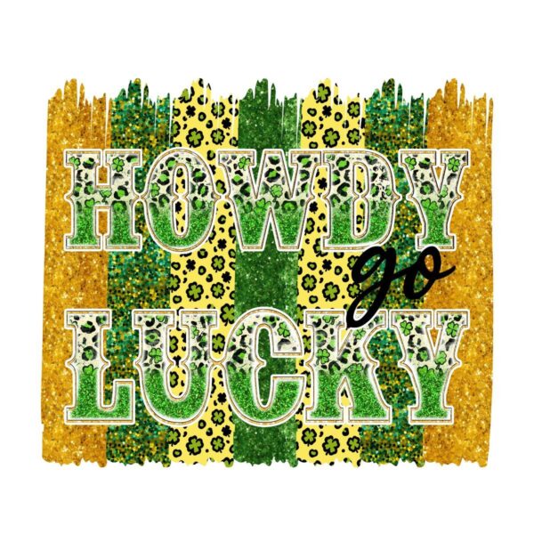 Howdy Go Lucky Sparkle PNG Design