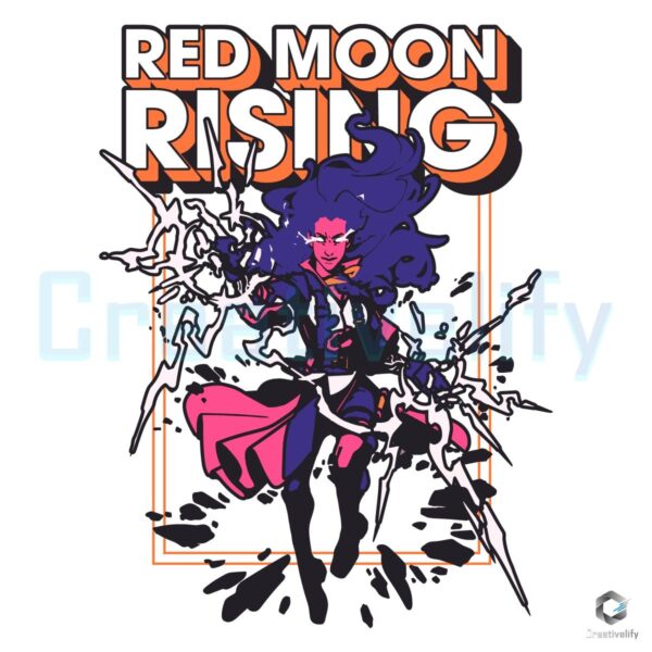 Imogen Temult Red Moon Rising SVG Design