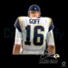 Jared Goff 16 Football Star SVG Design