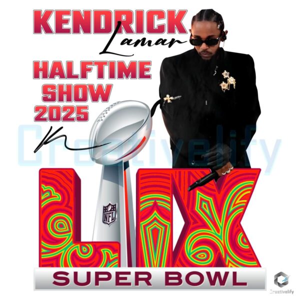 Kendrick Lamar Super Bowl 2025 Halftime Show Logo PNG