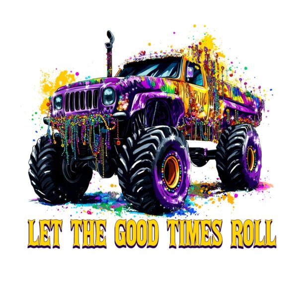 Let the Good Times Roll Mardi Gras Fun PNG