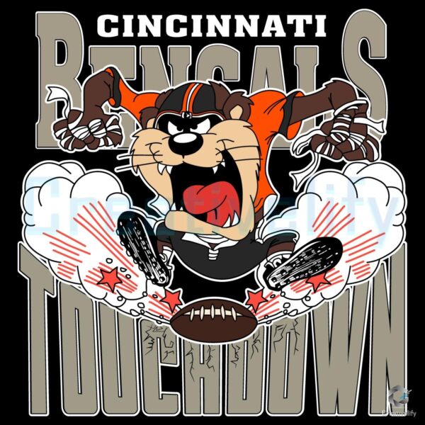 Looney Tunes Cincinnati Bengals Mascot Touchdown NFL PNG