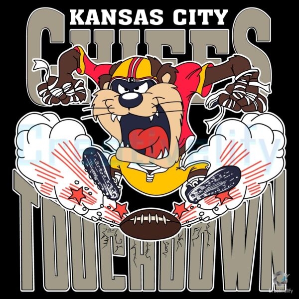 Looney Tunes Kansas City Chiefs Mascot Touchdown NFL PNG