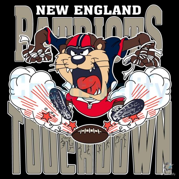 Looney Tunes New England Patriots Mascot Touchdown NFL PNG