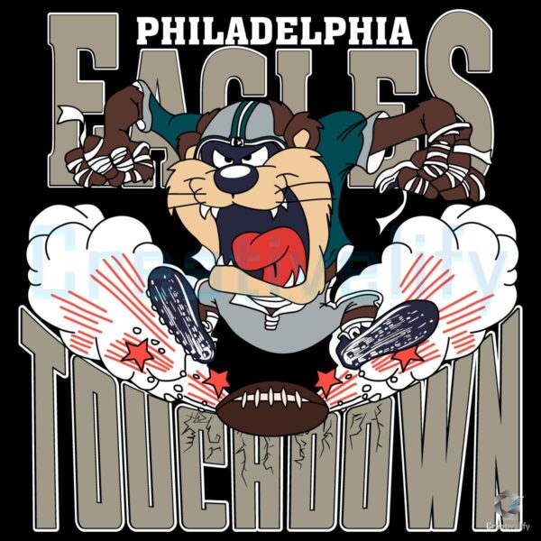 Looney Tunes Philadelphia Eagles Mascot Touchdown NFL PNG