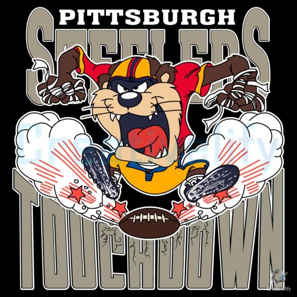 Looney Tunes Pittsburgh Steelers Mascot Touchdown NFL PNG