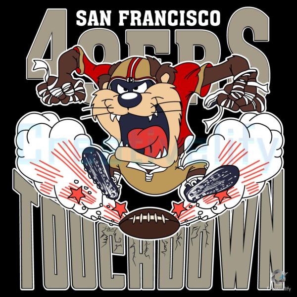 Looney Tunes San Francisco 49Ers Mascot Touchdown NFL PNG