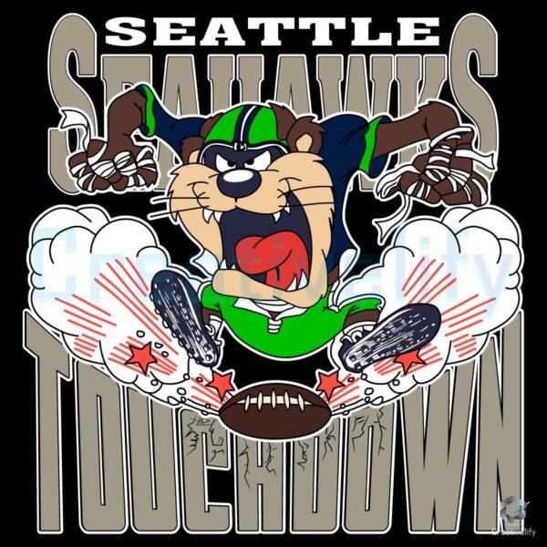 Looney Tunes Seattle Seahawks Mascot Touchdown NFL PNG