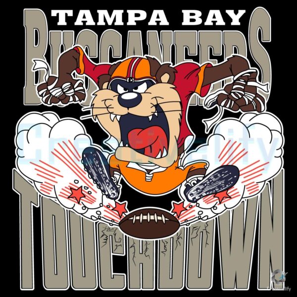 Looney Tunes Tampa Bay Buccaneers Mascot Touchdown NFL PNG