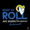Los Angeles Rams NFC West Champs SVG Ready to Roll