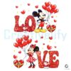 Love Minnie Mickey Couple Valentine PNG