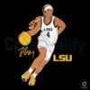 LSU Tigers Basketball Star Flaujae Johnson Pose SVG