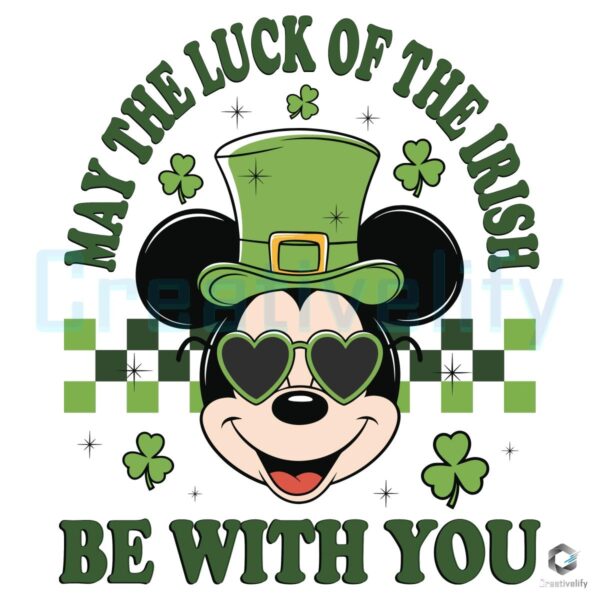 Luck of the Irish Mickey St Patricks Day PNG Magic