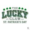 Lucky Club 1631 St Patricks Day SVG PNG Design