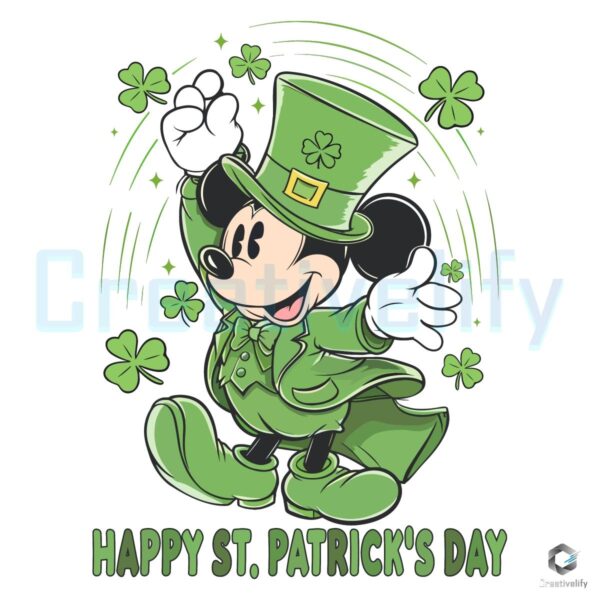 Lucky Mickey St Patricks Day PNG Magic