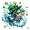 Lucky Shamrock Fish SVG PNG for St Patricks Day Fun