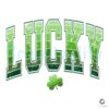 Lucky Shamrock SVG Design for Varsity Vibes