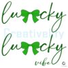 Lucky Vibes Coquette St Patricks Day PNG Design