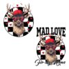 Mad Love for Mama Checkered Valentine Hunting PNG Design