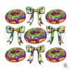 Mardi Gras Donut Coquette SVG PNG Delight