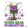 Mardi Gras Magic Margaritas Music Wine Glass PNG