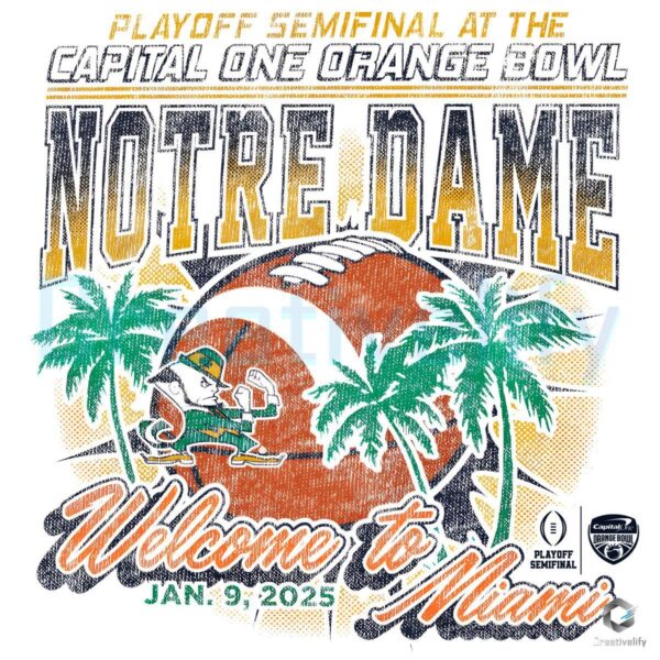 Miami Orange Bowl Magic Notre Dame Fighting Irish SVGPNG