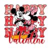 Mickey Minnie Happy Valentines in PNG Style