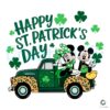 Mickey Minnies Lucky St Patricks Day Truck SVGPNG