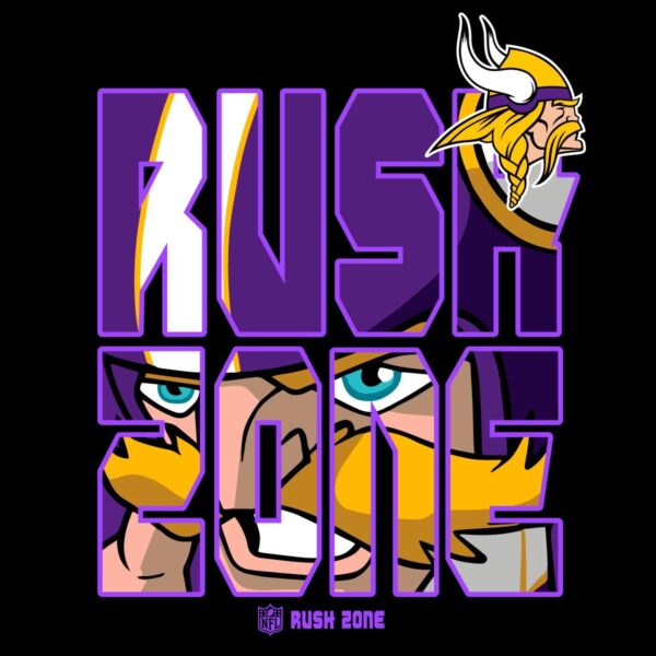 Minnesota Vikings NFL Rush Zone Team Art in PNG Format